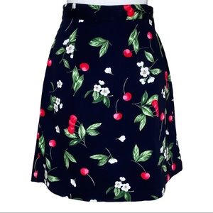 Vintage Floral And Cherry Skorts Size Small